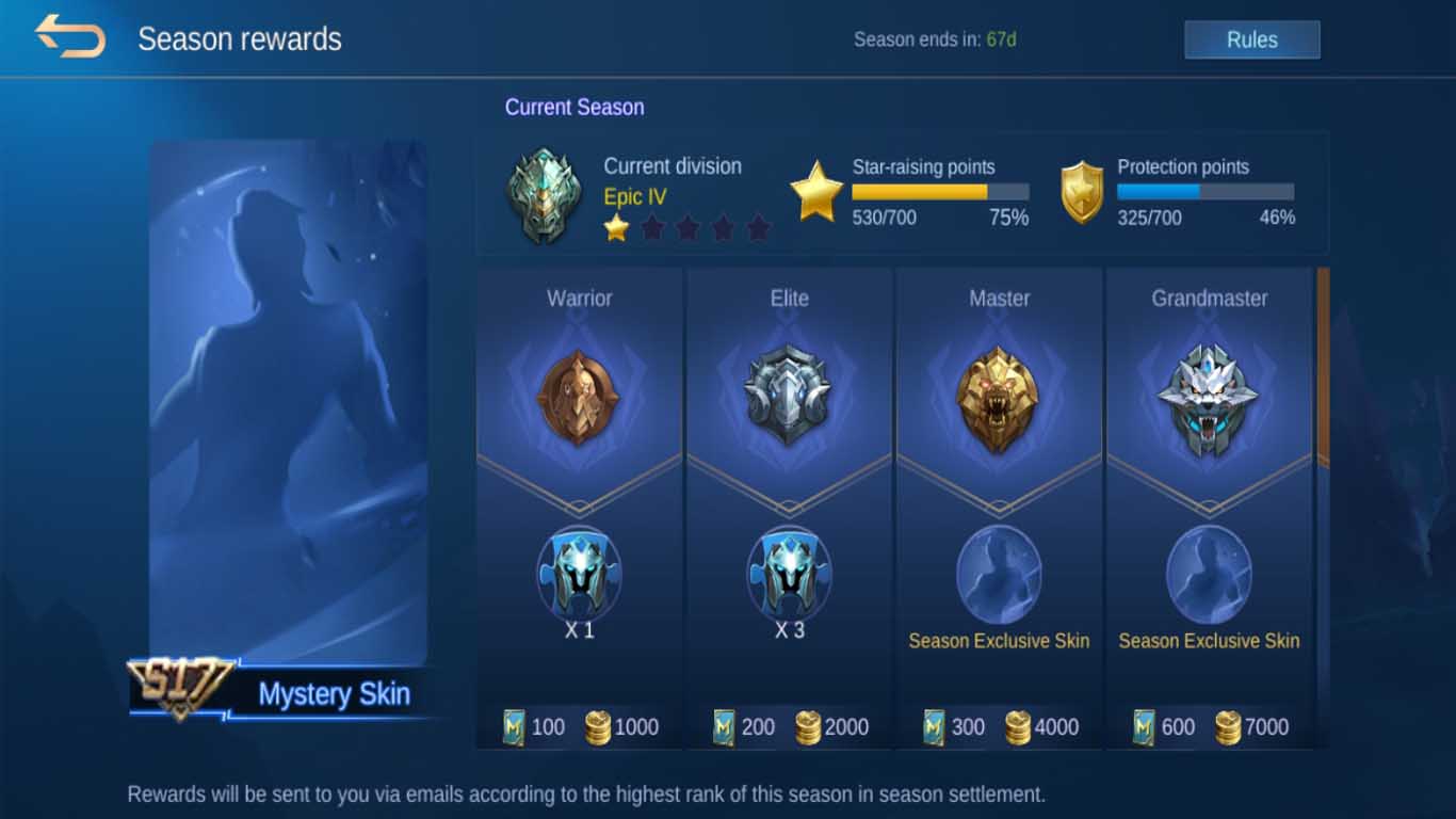 New Season rank reset MGL - Mobile Legends: Bang Bang